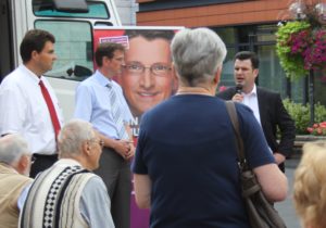 Grillen mit Hubertus Heil auf dem Europaplatz in limburg