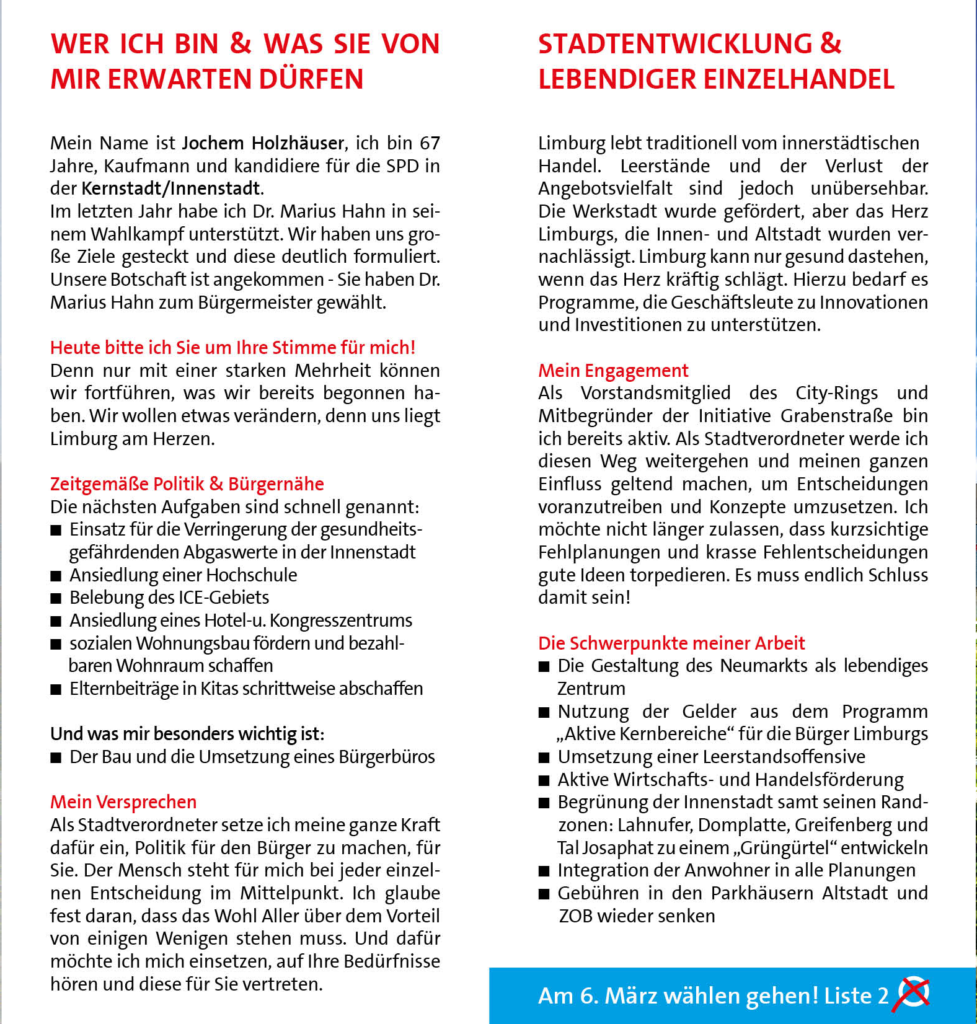 Jochem Holzhäuser Flyer Seite 2