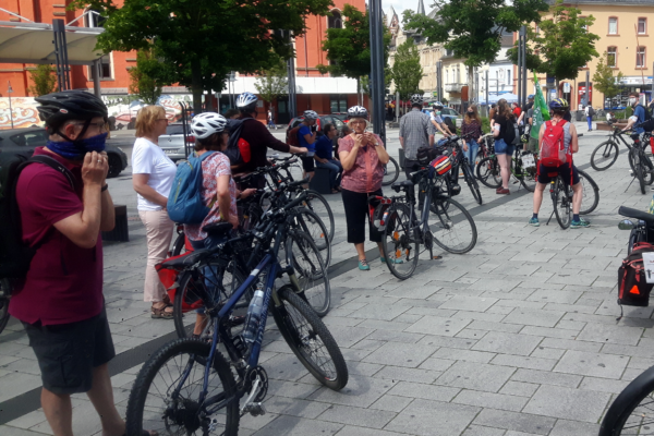 Fahrraddemo in Limburg, organisiert von Fridays for Future